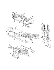Cub Cadet S7237-KW (53CI8DU8050) - Cub Cadet 72" Tank S Zero-Turn Mower, 37hp Kawasaki Front Axle Assembly