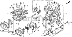 Honda FR500 A (FR500) - Honda Tiller, Made in Japan (SN: FR500-1000001 - FR500-9999999) FR500 CYLINDER K-K1