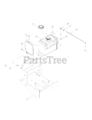Cub Cadet G 1548 (55AE232S150) - Cub Cadet Walk-Behind Mower Tank Assembly