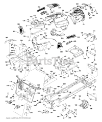 Husqvarna TC 238 (960510159-00) - Husqvarna 38" Garden Tractor (2016-08) CHASSIS / FRAME