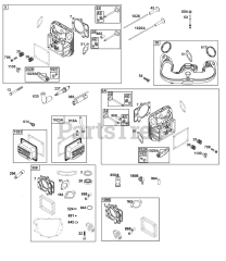 Briggs & Stratton 40N877-0046-B5 - Briggs & Stratton Vertical Engine Cylinder Head Group