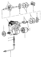 Cub Cadet 1541 (141-651-100) - Cub Cadet Garden Tractor (SN: 800000 - 816508) Drive Line For S/N 800,350 - 800,533