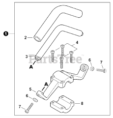 Echo SRM-225 - Echo String Trimmer (SN: S89413001001 - S89413999999) Support Handle