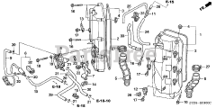 Honda BF200 A4 XA (BAEJ) - Honda Marine Engine, Made in Japan (SN: BAEJ-1200001 - BAEJ-1299999) CYLINDER HEAD COVER