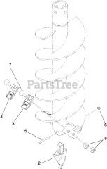 Toro 22820 - Toro 6" Full-Flight Auger Bit for Dingo Compact Utility Loader