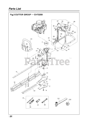 RedMax CHT 2200 - RedMax Hedge Trimmer (SN: 00902896 - 50099999)