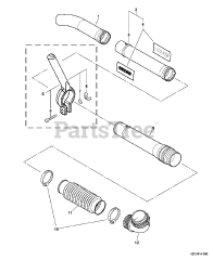 Echo PB-601 - Echo Backpack Blower Blower Tubes  S/N: 501001 - 506000
