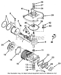 Tecumseh SBV-710378B - Tecumseh Short Block Engine Parts List