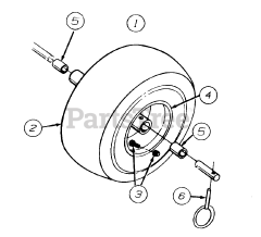 Montgomery Ward TMO-3525401 (315E640F088) - Montgomery Ward Snow Thrower (1995) Wheels
