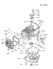 Kawasaki FB460V-HS04 - Kawasaki Engine CYLINDER/CRANKCASE