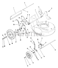 Ariens 911050 (LM 21 S) - Ariens 21" Self-Propelled Walk-Behind Mower, 5hp Tecumseh (SN: 000101 - 010000)