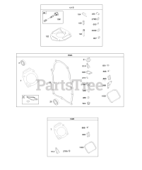 Briggs & Stratton 295347-0120-G1 - Briggs & Stratton Horizontal Engine Carburetor Overhaul Kit, Engine/Valve Gasket Sets