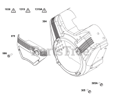 Briggs & Stratton 389447-0123-E1 - Briggs & Stratton Horizontal Engine