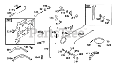 Briggs & Stratton 254422-1572-01 - Briggs & Stratton Horizontal Engine Controls