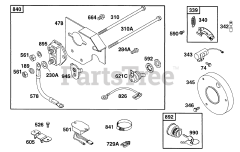 Briggs & Stratton 252412-0601-01 - Briggs & Stratton Horizontal Engine Starter Panel Kit