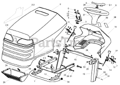 Toro 74590 (190-DH) - Toro Lawn Tractor (SN: 240000001 - 240999999) (2004)