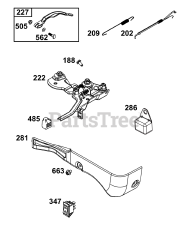 Briggs & Stratton 106232-0389-F1 - Briggs & Stratton Horizontal Engine Controls Group