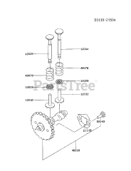 Kawasaki FA076D-ES04 - Kawasaki Engine VALVE/CAMSHAFT