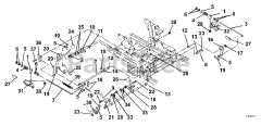 Gravely 991017 (PM 152M) - Gravely Pro-Master 52" Zero-Turn Mower, 23hp Kawasaki (SN: 000101 & Above) Brake Linkage