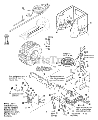 AGCO 512 G (1692408) - AGCO 36" Lawn Tractor, 12.5hp Gear Transaxle