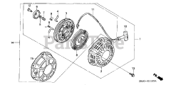 Honda GX160 K1 LX2/A (GC02) - Honda Engine, Made in Japan (SN: GC02-8670001 - GC02-9099999) RECOIL STARTER (4)