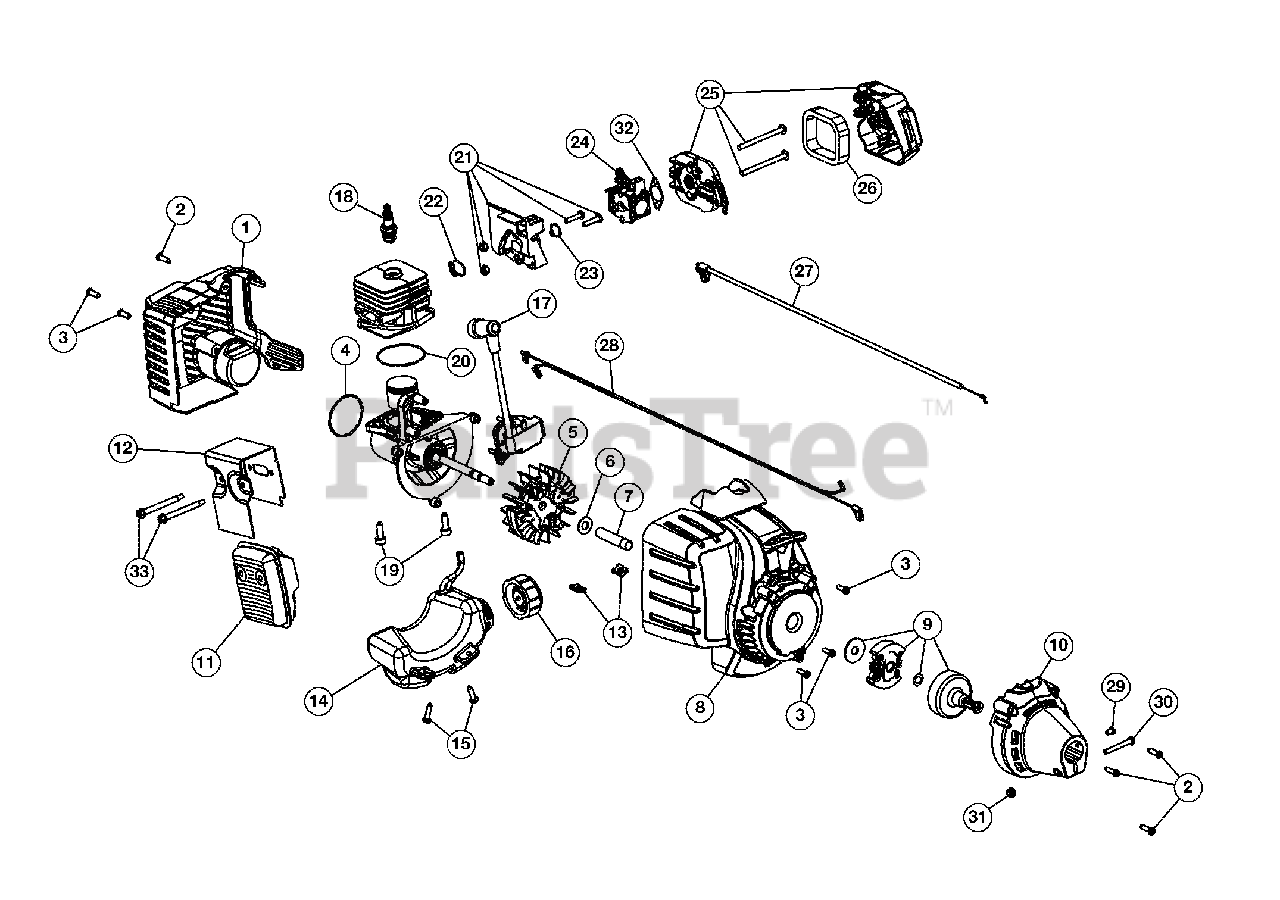 Cub Cadet CC 212 (41ADZ21C912) Cub Cadet String Trimmer (2013) Engine