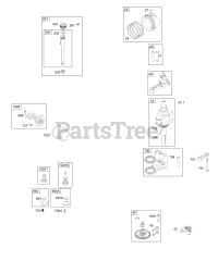 Briggs & Stratton 310777-0102-E1 - Briggs & Stratton Vertical Engine Crankshaft, Oil, Camshaft, Piston