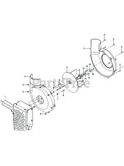 Cub Cadet 59A30046 (59A30046150) - Cub Cadet Power Assist Twin Bagger (2016 & After) Drive Assembly / 4-Blade Impeller