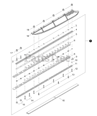 Shindaiwa HT 232 - Shindaiwa Hedge Trimmer, Single-Sided (SN: T29512001001 - T29512999999)