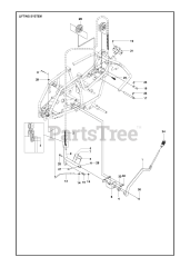 Husqvarna R 112 C (967178402) - Husqvarna Swedish Riding Mower (2021-01) MOWER LIFT / DECK LIFT
