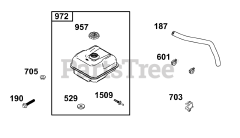 Briggs & Stratton 19N137-0087-H5 - Briggs & Stratton Horizontal Engine Fuel Supply Goup