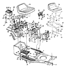 Yard Machines 13A747GF062 - Yard Machines Lawn Tractor (1997) (Lowes)