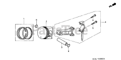 Honda EM5000SX K1 A/A (EA7) - Honda Generator, Made in Japan (SN: EA7-1100001 - EA7-1125948) PISTON + RINGS