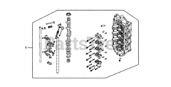 Honda BF130 A2 XA (BZBE) - Honda Marine Engine, Made in Japan (SN: BZBE-1300001 - BZBE-1400000) CYLINDER HEAD ASSEMBLY