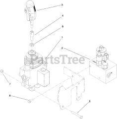 Toro 23208 G (STX-26) - Toro Stump Grinder (SN: 316000001 - 316999999) (2016) Control Valve Assembly