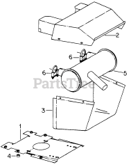 Cub Cadet 1712 (145-782-100) - Cub Cadet Garden Tractor Engine Mounting