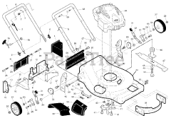 Poulan Pro XT 625Y22RP (961420082-00) - Poulan Pro XT Walk-Behind Mower (2010-01)