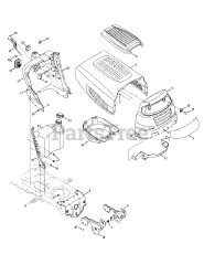 Brute 13AL605H057 - Brute Lawn Tractor (2009) (Walmart) Hood &amp; Dash Assembly