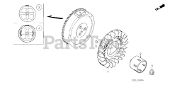 Honda EM5000SX K1 A/A (EA7) - Honda Generator, Made in Japan (SN: EA7-1100001 - EA7-1125948) FLYWHEEL