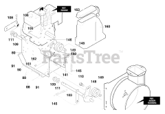 Yard King 627804x89B - Yard King 27" Snow Thrower (2000) Frame Components