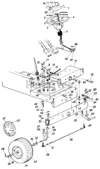 MTD 131-684G - MTD Lawn Tractor (1991)