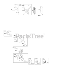 Briggs & Stratton 197412-1124-E2 - Briggs & Stratton Horizontal Engine Air Cleaner Group, Muffler