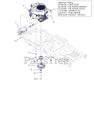 Ariens 915221 - Ariens Ikon-X 42" Zero-Turn Mower, Kawasaki FR (SN: 035000 - 044999)