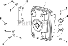 Kohler CV493-27512 - Kohler Command PRO Engine, Basic Version, 18hp, 13.4kW Exhaust 11-27-132