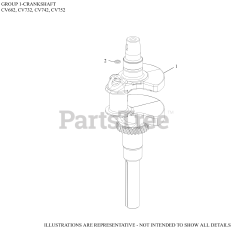 Kohler CV752-3000 - Kohler Command PRO Engine, Basic Version, 27hp, 20.1kW 01 CrankShaft