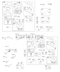 Briggs & Stratton 386447-0122-E2 - Briggs & Stratton Horizontal Engine Carburetors, Fuel Pump