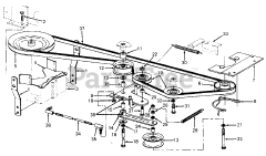 Cub Cadet 805 (136-192-100) - Cub Cadet Lawn Tractor Drive