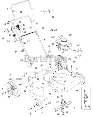 Lawnflite 115-500-132 - Lawnflite Walk-Behind Mower (1985) (Allied Hardware) Parts