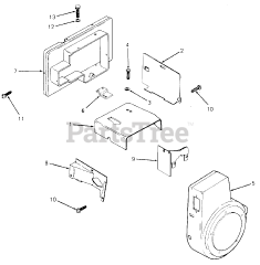 Cub Cadet 1204 (147-610-100) - Cub Cadet Garden Tractor (SN: 756300 - 799999) Baffles and Shroud