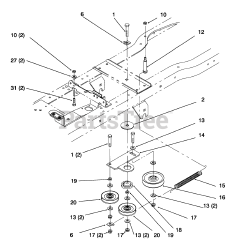 Toro 72042 (264-6) - Toro Yard Tractor (SN: 069000001 - 069999999) (1996) Hydro Drive Components